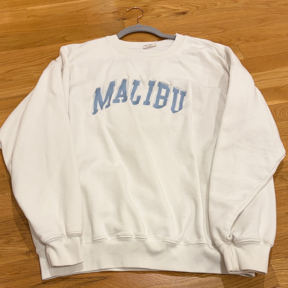 PacSun White and Blue Malibu Sweater